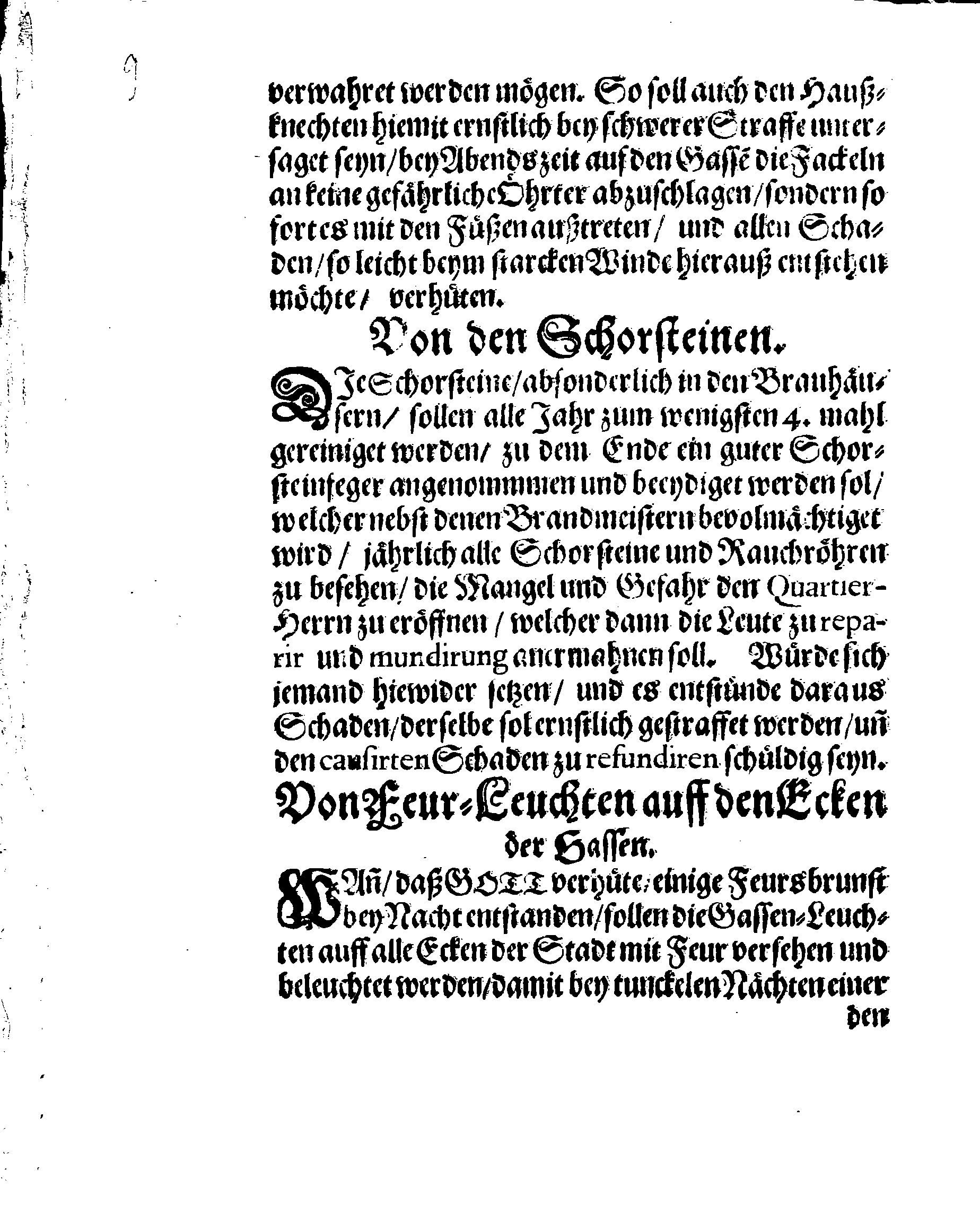 Der Königlichen Stadt REVAL Feur-Ordnung