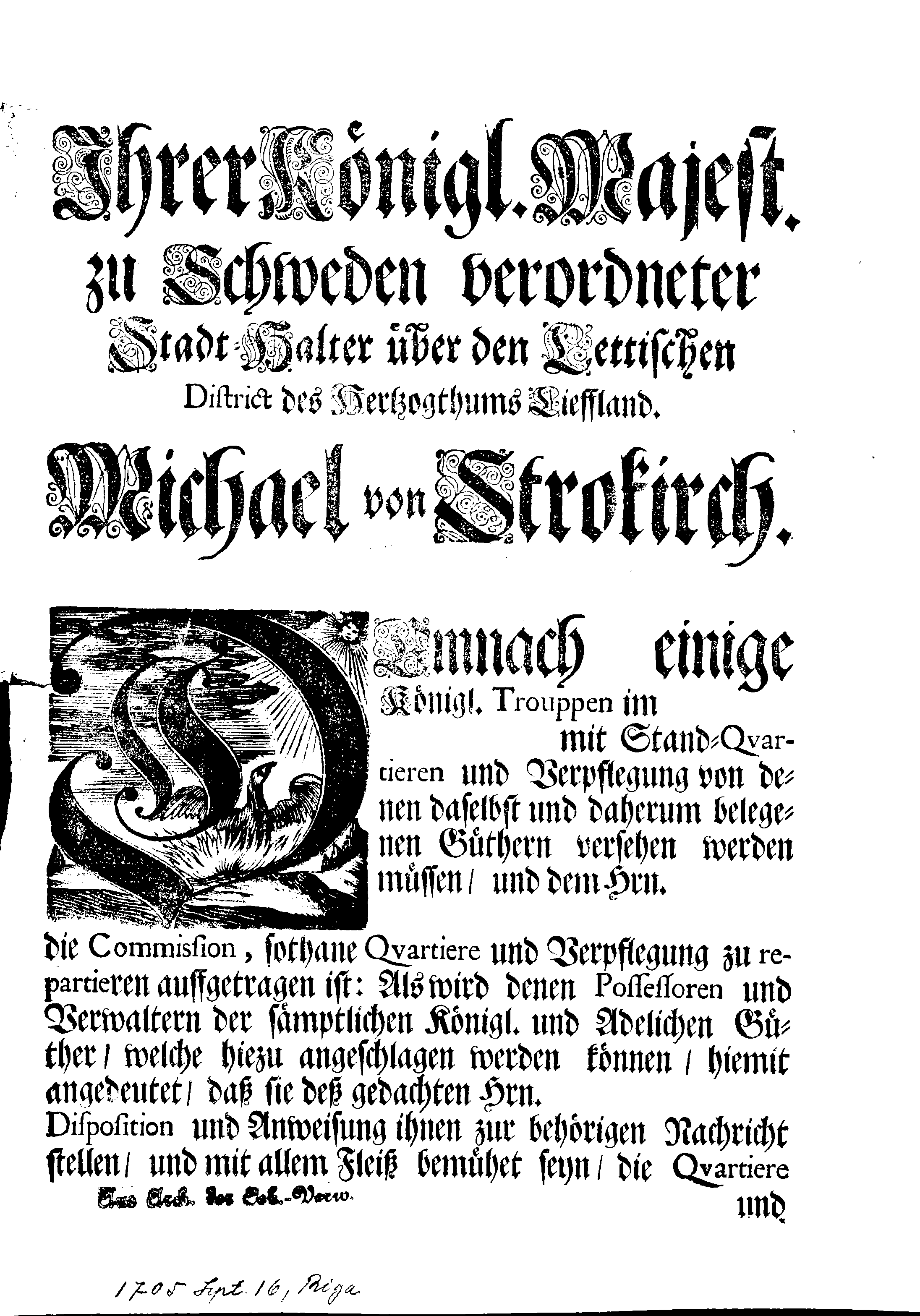 [Michael von Strokirchi korraldus]