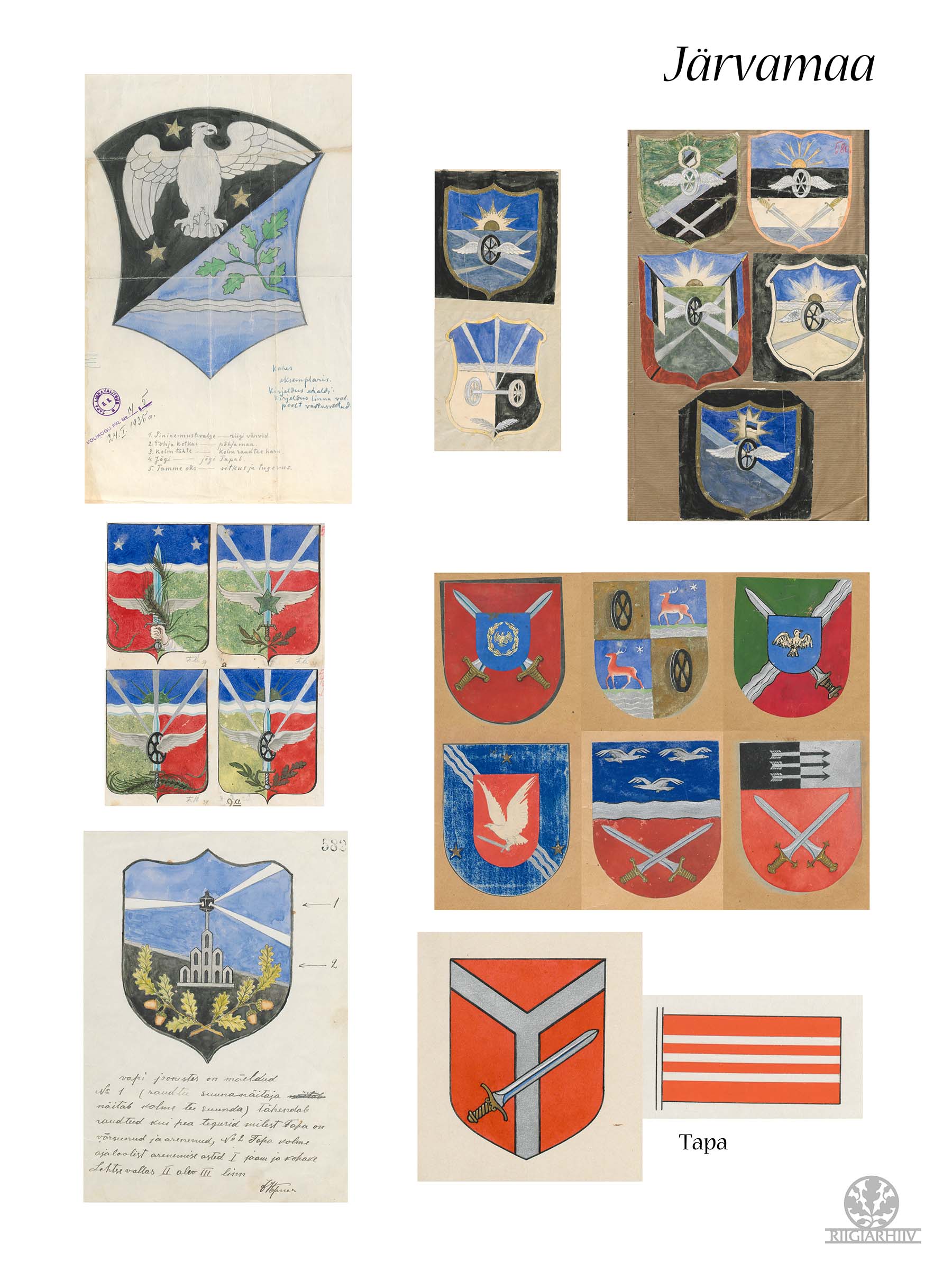 Järvamaa vapid ja lipud. Tapa.