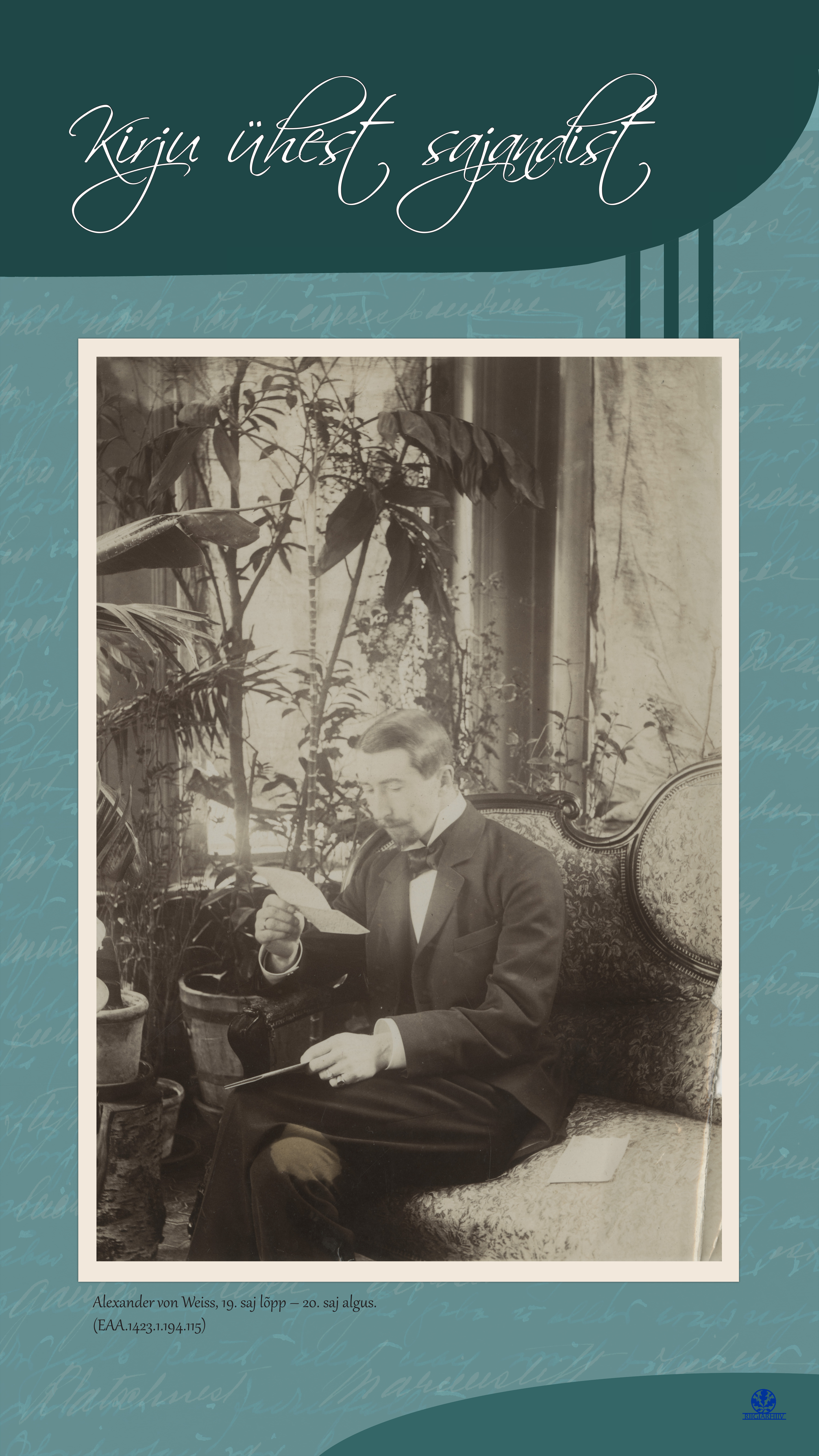 Alexander von Weiss istub ja loeb kirja.