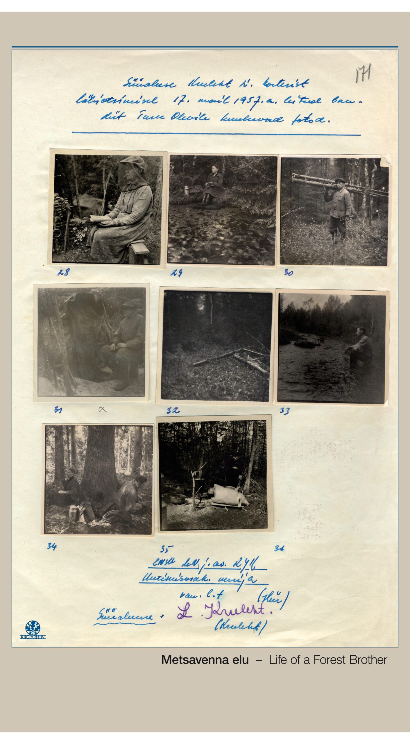 Kaheksa pilti stendil